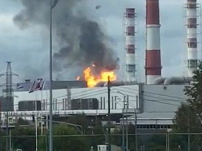 Пожар на энергообъекте. ТЭЦ. Фото: mskagency.ru